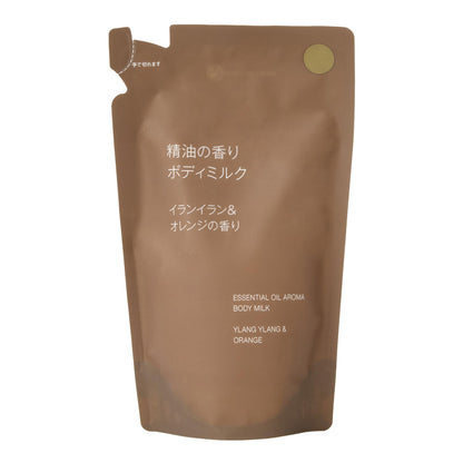 Muji Ylang Ylang Orange Scent Body Milk Refill 270ml Essential Oil Infused