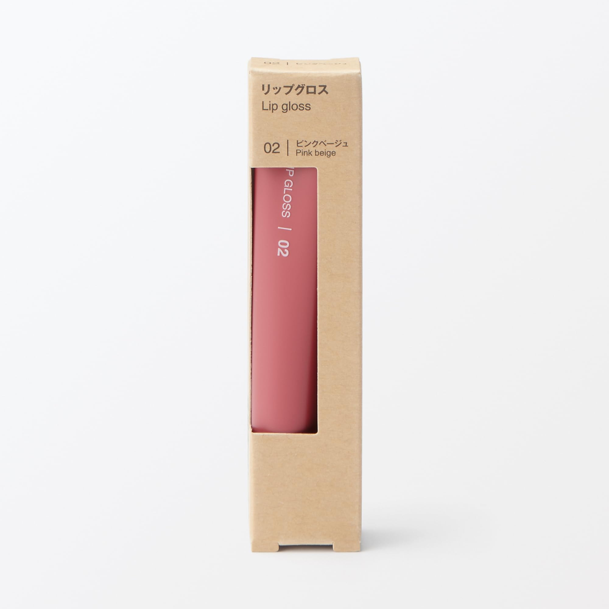 Muji Lip Gloss Pink Beige 10.5G: Natural Shine for Radiant Lips