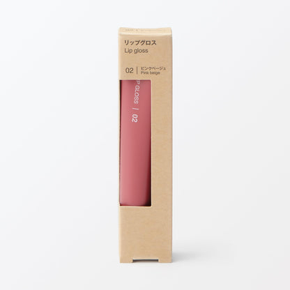 Muji Lip Gloss Pink Beige 10.5G: Natural Shine for Radiant Lips
