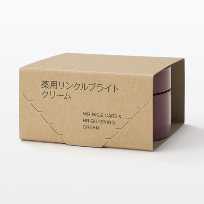 Muji Medicated Wrinkle Brightening Cream 45g Oaq65A4A for Smooth Skin