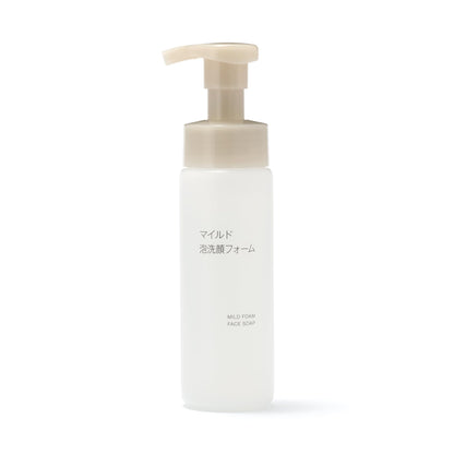 Muji Mild Foam Facial Cleanser 200Ml Deep Cleansing for All Skin Types