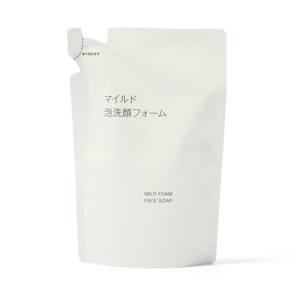 Muji Mild Foam Facial Cleanser Refill 180Ml Gentle Skincare Solution