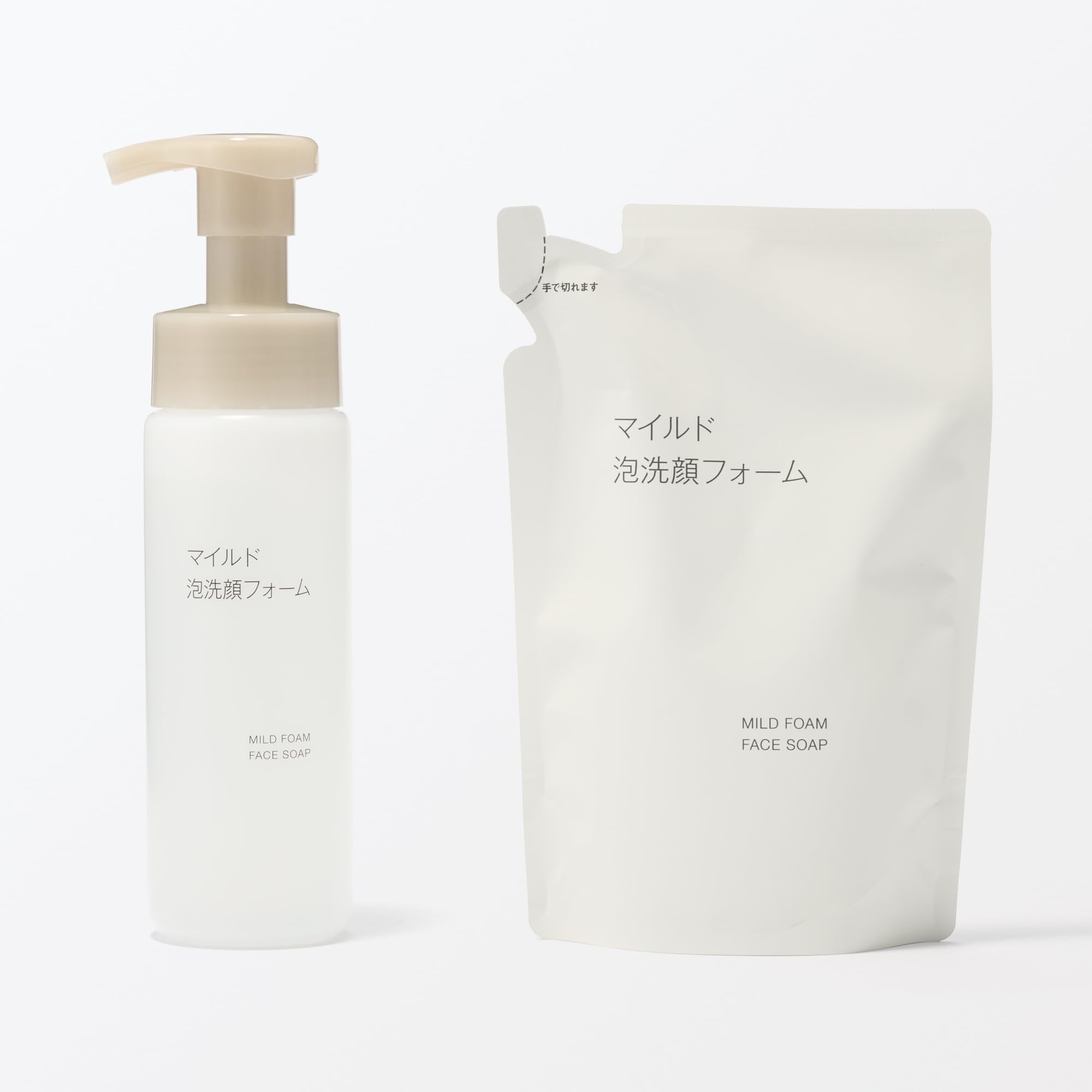 Muji Mild Foam Facial Cleanser Refill 180Ml Gentle Skincare Solution