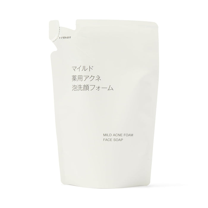 Muji Mild Medicated Acne Foam Cleanser Refill 180ml Gentle Face Care