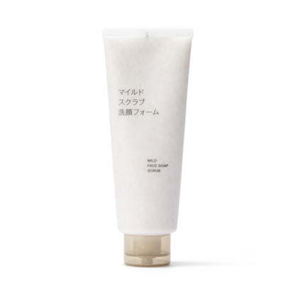 Muji Mild Scrub Facial Cleanser 220G Large Capacity Exfoliating Formula