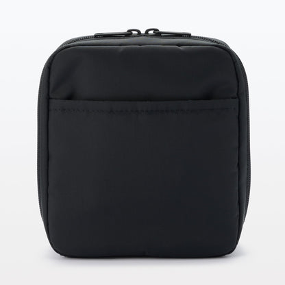 Muji Black Nylon Makeup Pouch 16x14x6cm 83458270 Travel Organizer