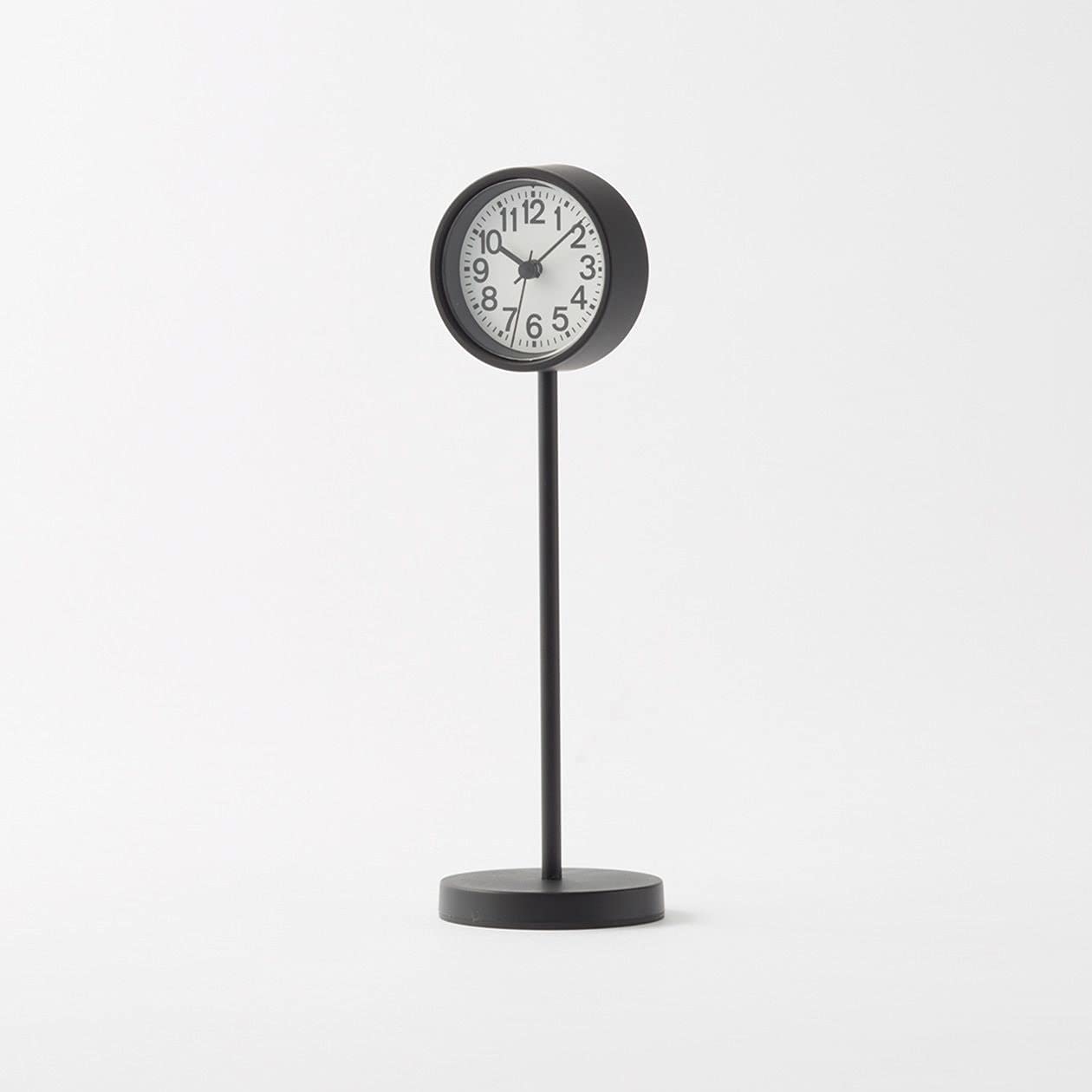 00’S オールドMUJI ミニマリズム アルミクロック Muji Park Clock Mini Black Mj-Pcmb2 Japan 44275757 55X55X182Mm
