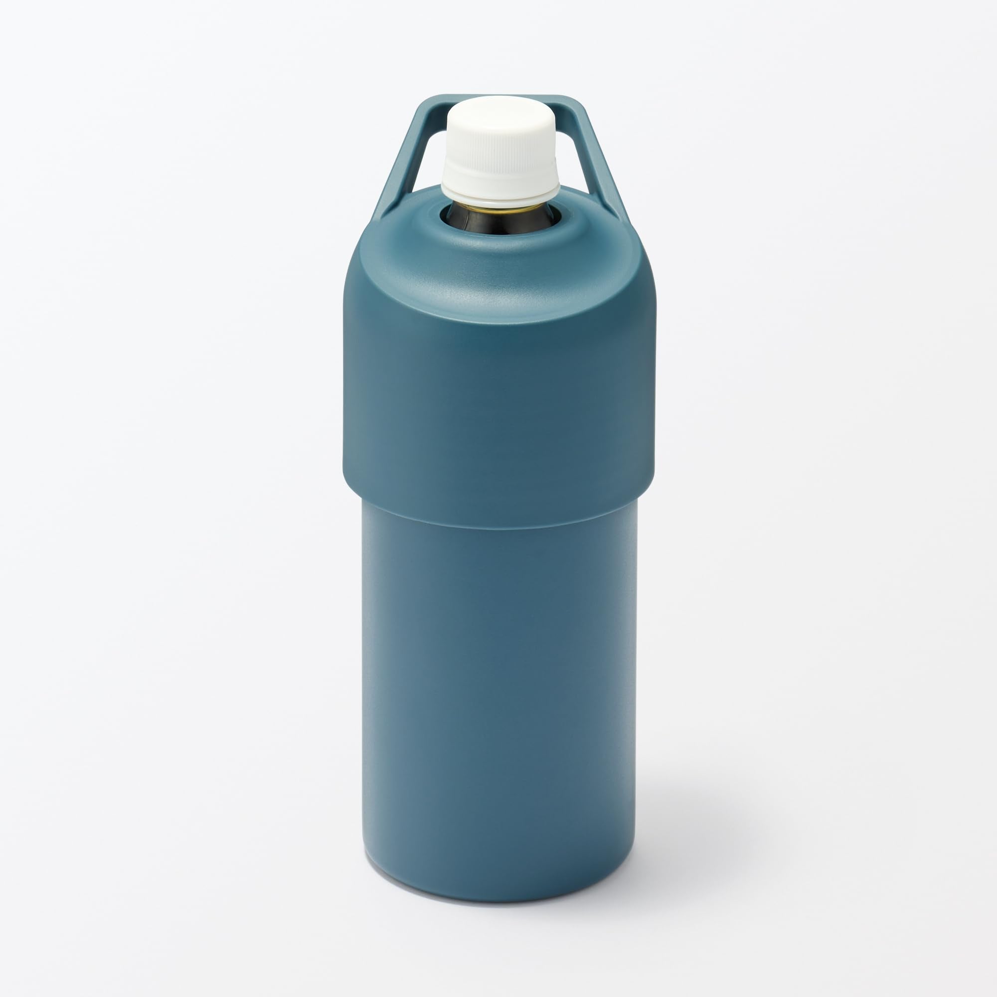 Muji Dark Blue Portable Cooler Holder for 500-650ml Pet Bottles 84908187