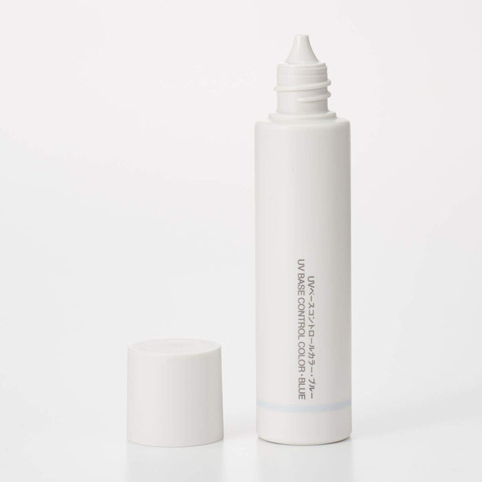 Muji UV Base Control Color Blue 30Ml - Improved Skin Tone & Sun Protection