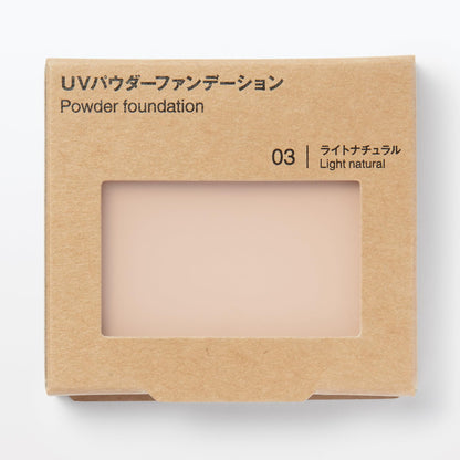 Muji UV Powder Foundation Light Natural SPF 30 PA+++ 10.3g OAP39A4S