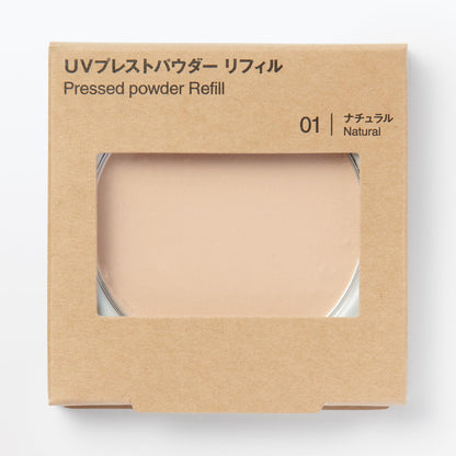 Muji UV Pressed Powder Refill Natural SPF50 PA 9.2g for Flawless Skin