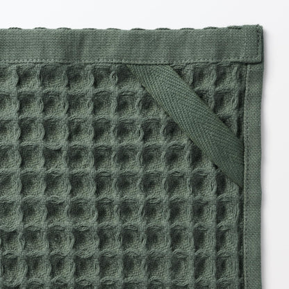Muji Waffle Hand Towels 10-Pack Green 34x35cm Smooth Touch 84705861