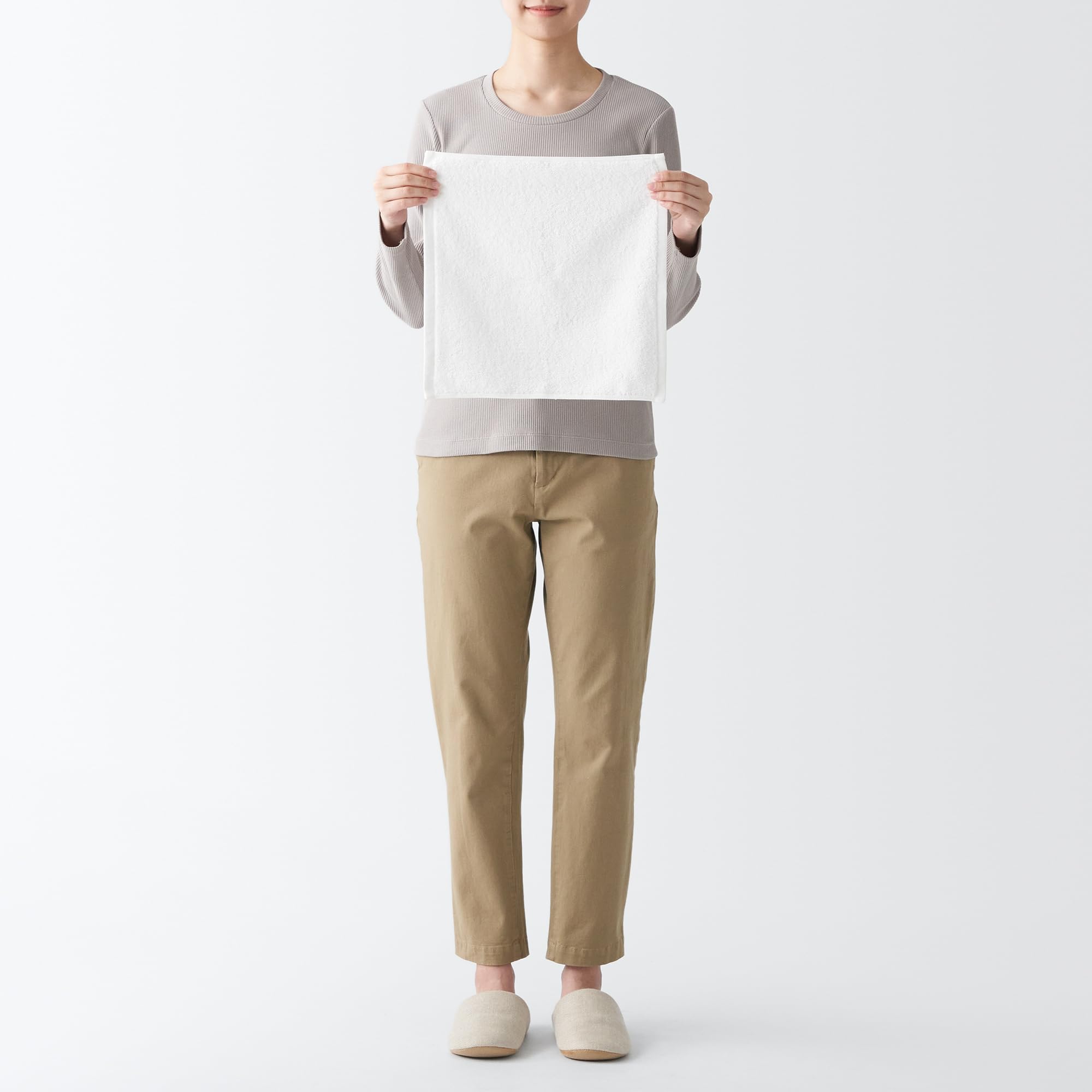 Muji Waffle Hand Towels 10-Pack Green 34x35cm Smooth Touch 84705861