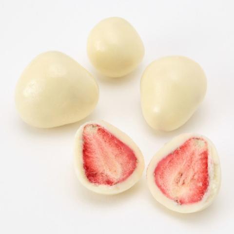 Muji White Chocolate Coated Strawberries 50g Rich & Creamy Treat