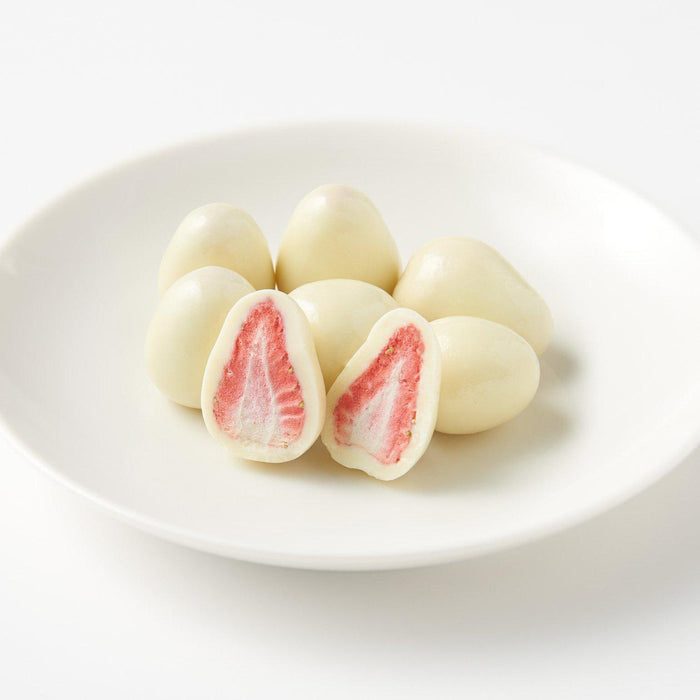 Muji White Chocolate Coated Strawberries 50g Rich & Creamy Treat