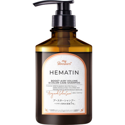 My Boostars Hematin Shampoo 400ml for Airy Volume and Color Care