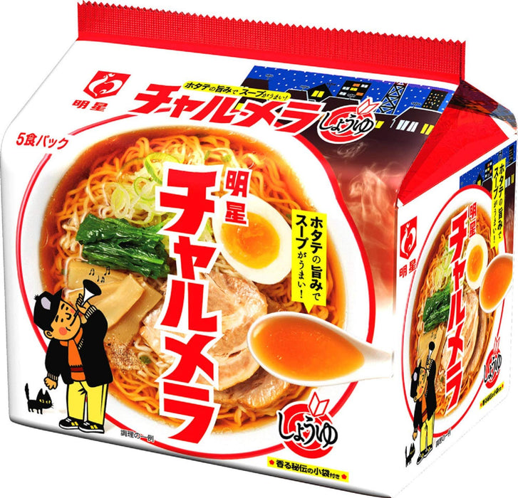 Star Myojo Charumera 酱油拉面包 - 5 餐包
