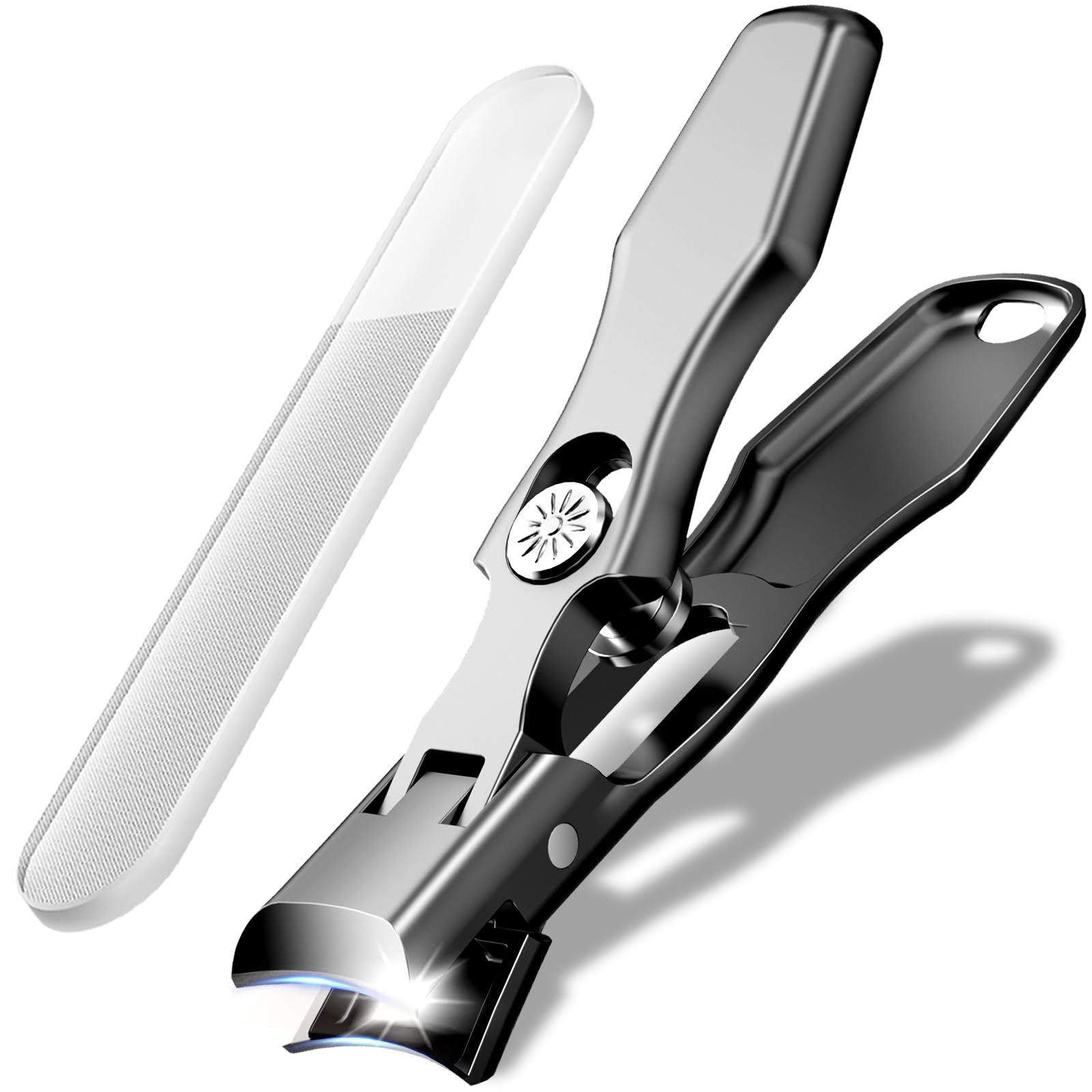 Keezing Nail Clippers Set: Japanese Stainless Steel Extra-Large Waterproof