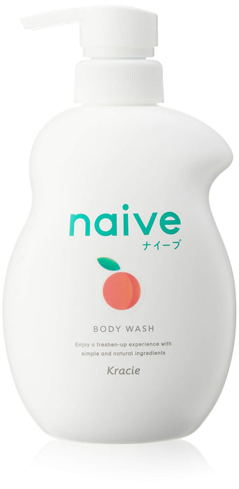 Naive Jumbo Peach Leaf Extract Body Soap 530Ml | Naive Moisturizing Body Wash