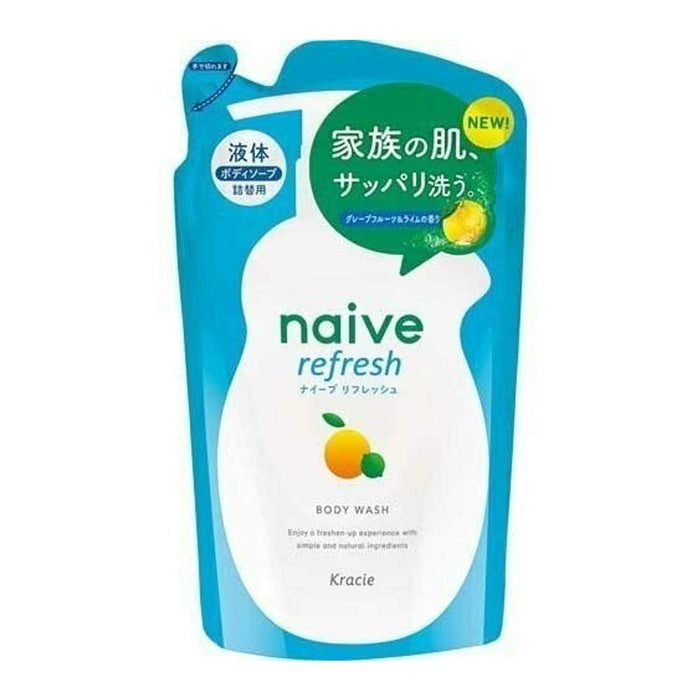 Naive Refresh Body Soap Refill with Sea Mud 380ml