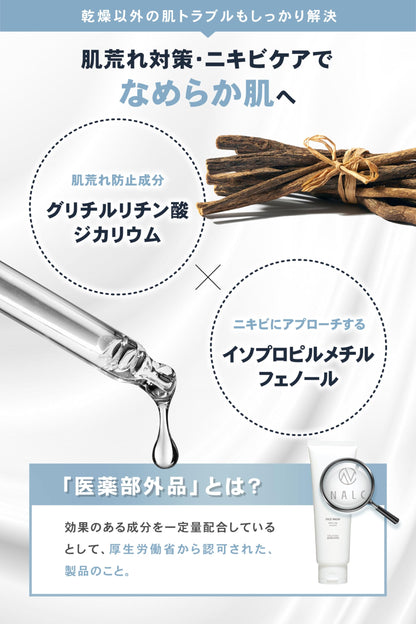 Nalc Enzyme Facial Cleanser 120G - Exfoliating Pore Care & Quasi-Drug Formula