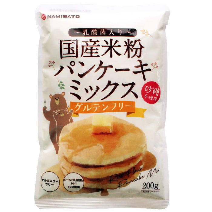 Namisato Rice Flour Pancake Mix 200G Sugarless Gluten Free