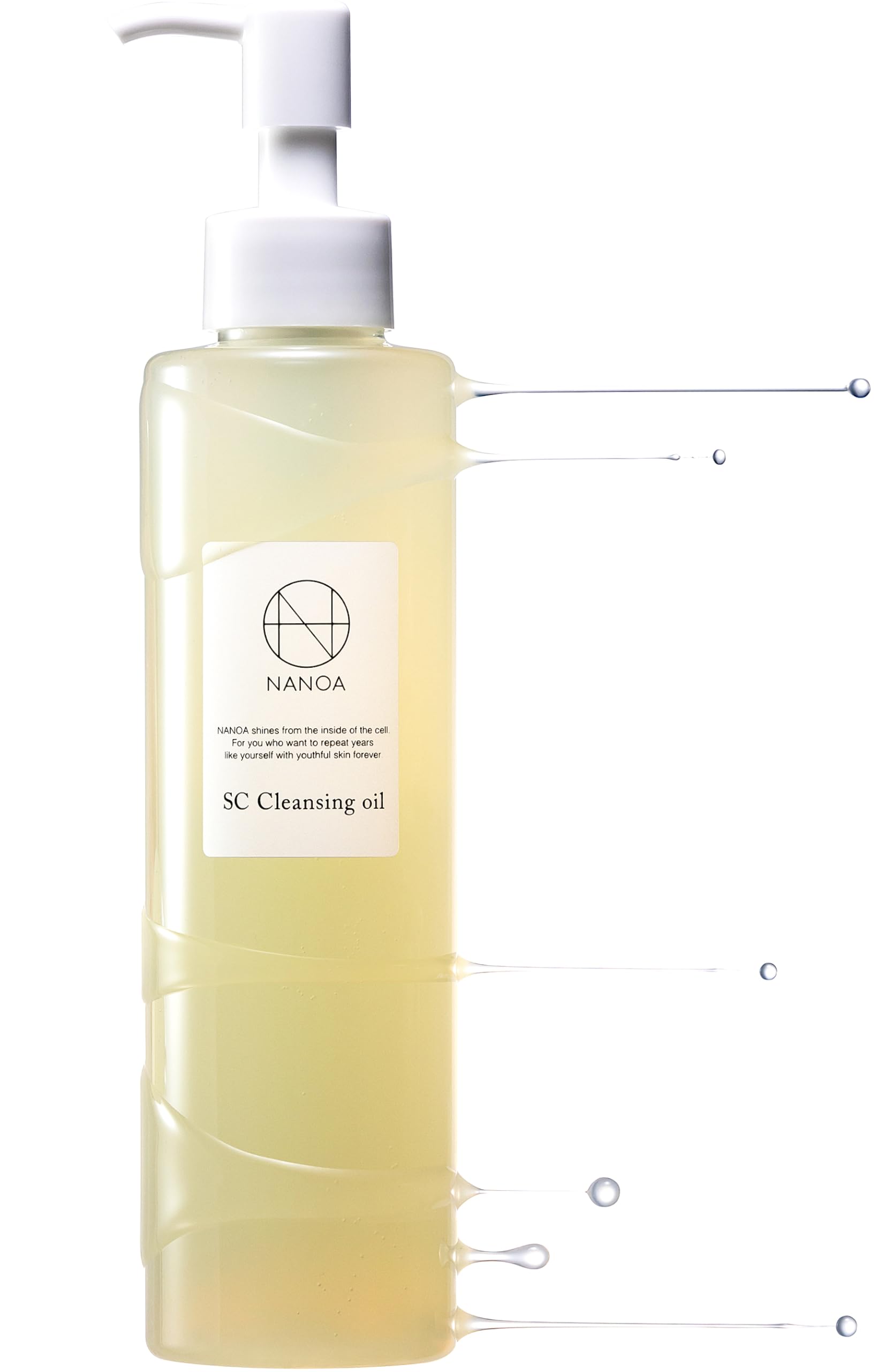 Nanoa Cleansing Oil 200ml - Stem Cell Makeup Remover with Jojoba & Argan Oil