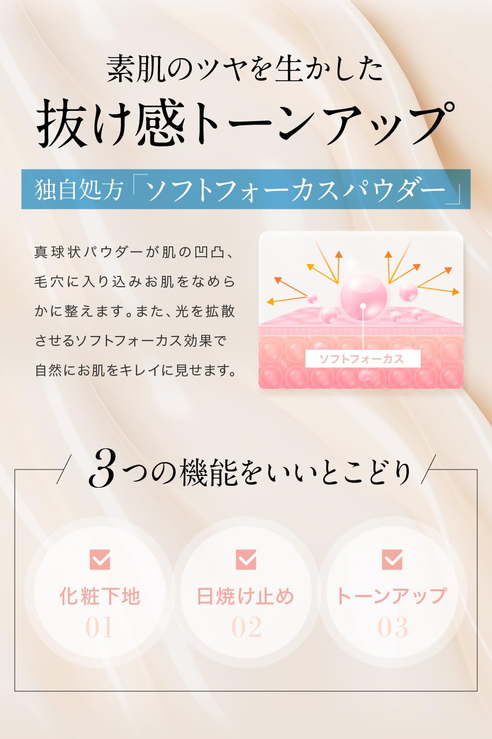 Nanoa Dermatologist-Favorite Pink Tone-Up Sunscreen Base SPF50+ PA++++