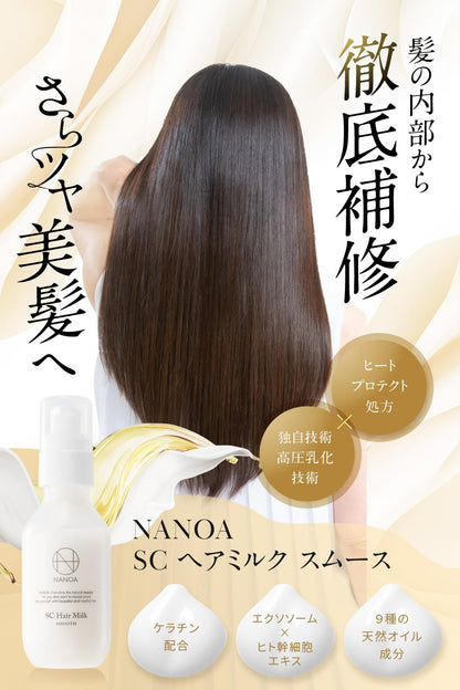 Nanoa Hair Milk Leave-In Treatment with Keratin and Stem Cells 95ml