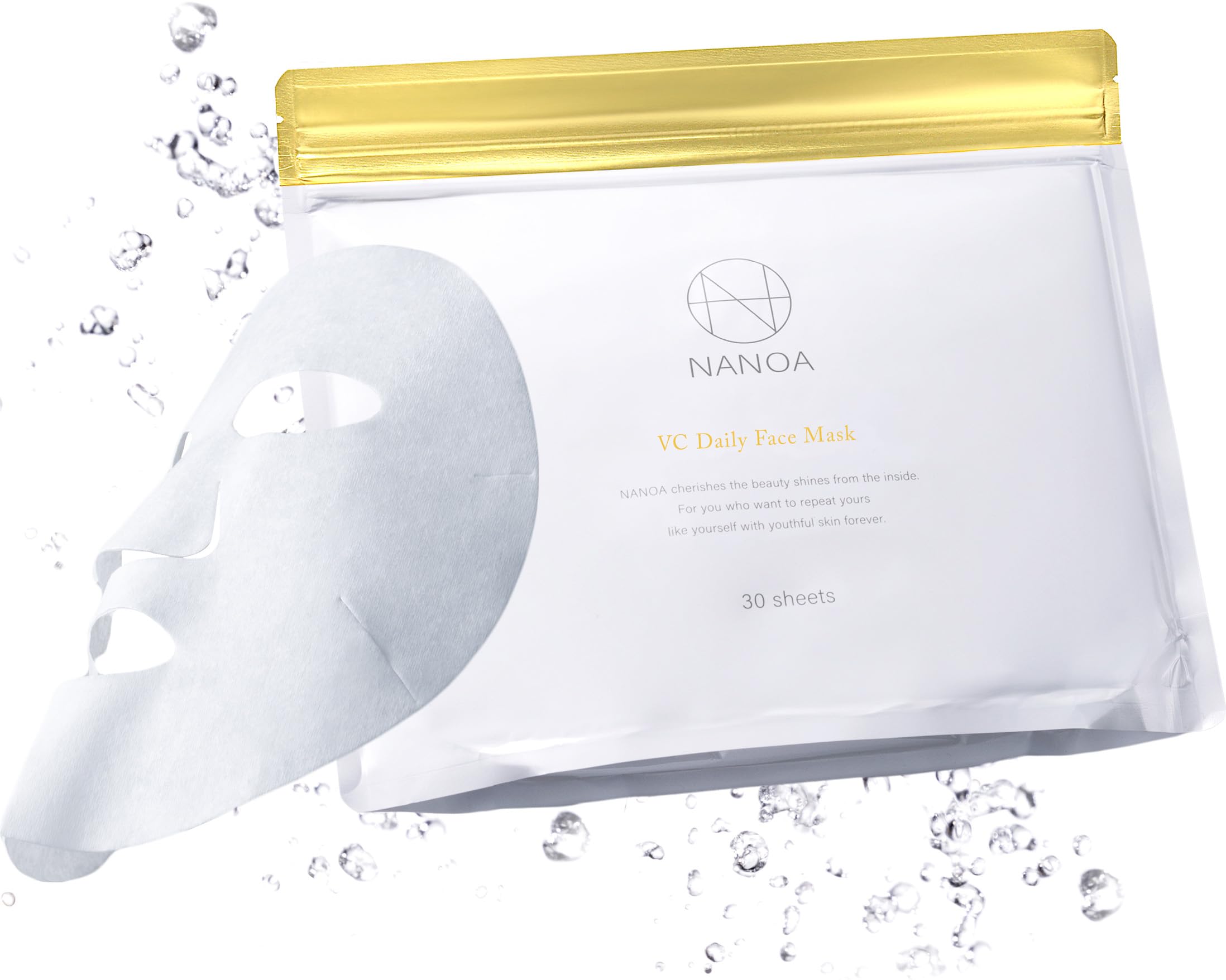 Nanoa Vitamin C Daily Face Pack with Stem Cells & EGF - 30 Sheets