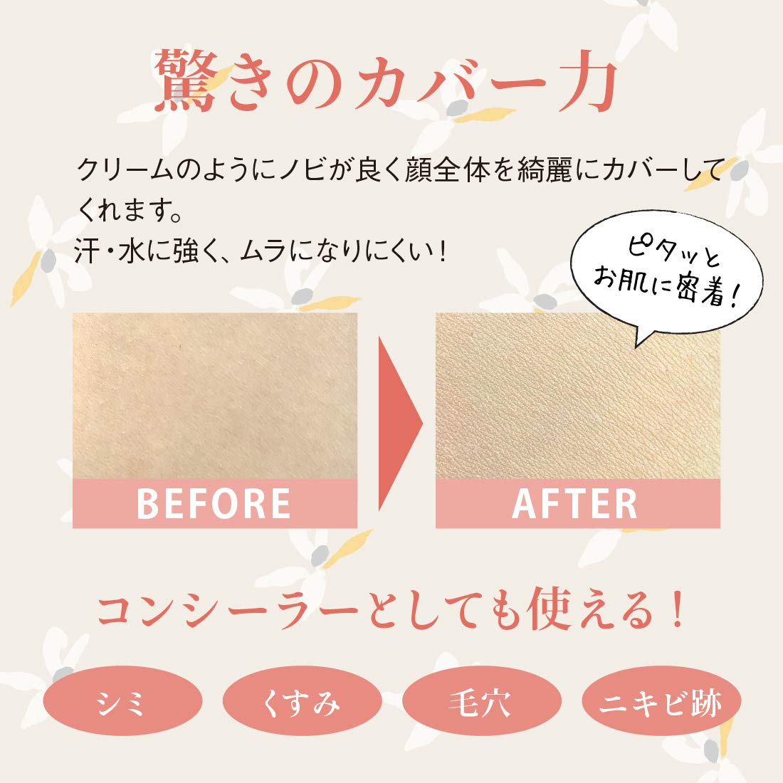 Naturactor Coverface Full Coverage Cream Foundation 20g for Flawless Skin