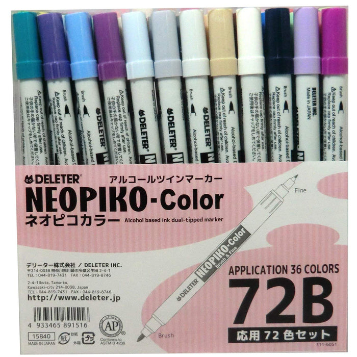 Deleter Neo Pico Color Set B - 72 Vibrant Colors