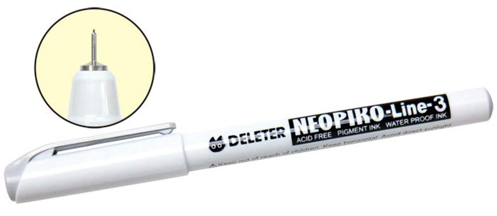 Deleter Neo Pico Line 3 Gray 0.03Mm Ultra-Fine Pen