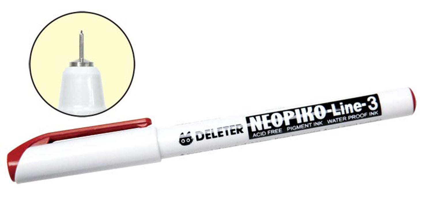 Deleter Neo Pico Line 3 Sepia 0.03mm Precision Drawing Pen
