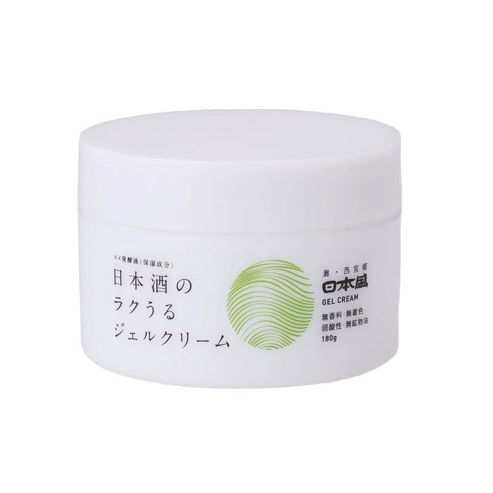 Nihonsakari Japanese Sake Moisturizing Gel Cream 180g Hydrating Skincare