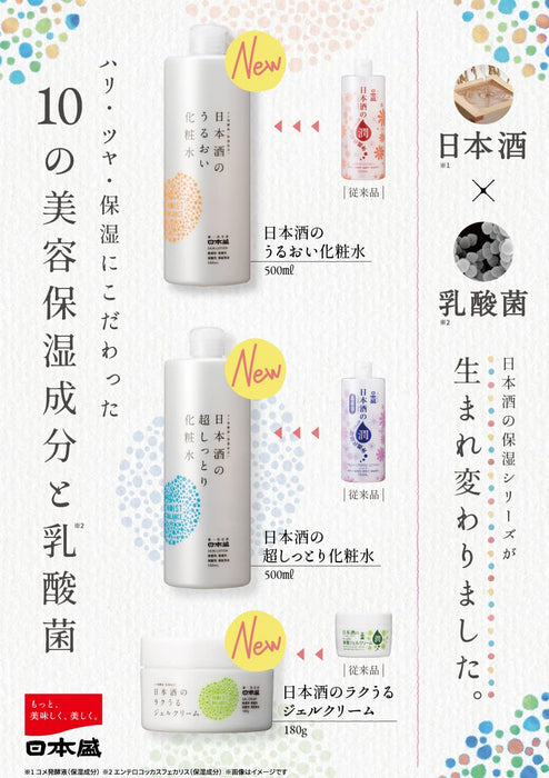 Japanese Serving Nihonsei Sake Moisturizing Lotion 500ml Fragrance-Free