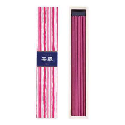 Nippon Code Kayuragi Rose Incense 40 Sticks Japanese Scented Experience