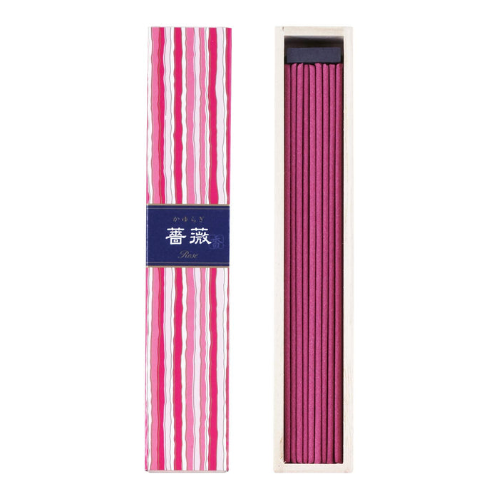 Nippon Code Kayuragi Rose Incense 40 Sticks Japanese Scented Experience