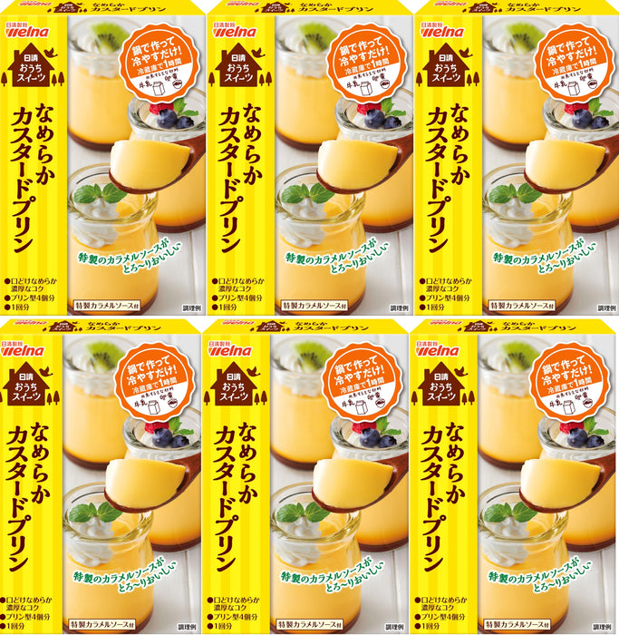 Nisshin Seifun Smooth Instant Japanese Custard Pudding Mix 55g Pack