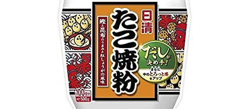 Nisshin Seifun Takoyaki Flour Mix 500G Ideal for Japanese Cuisine