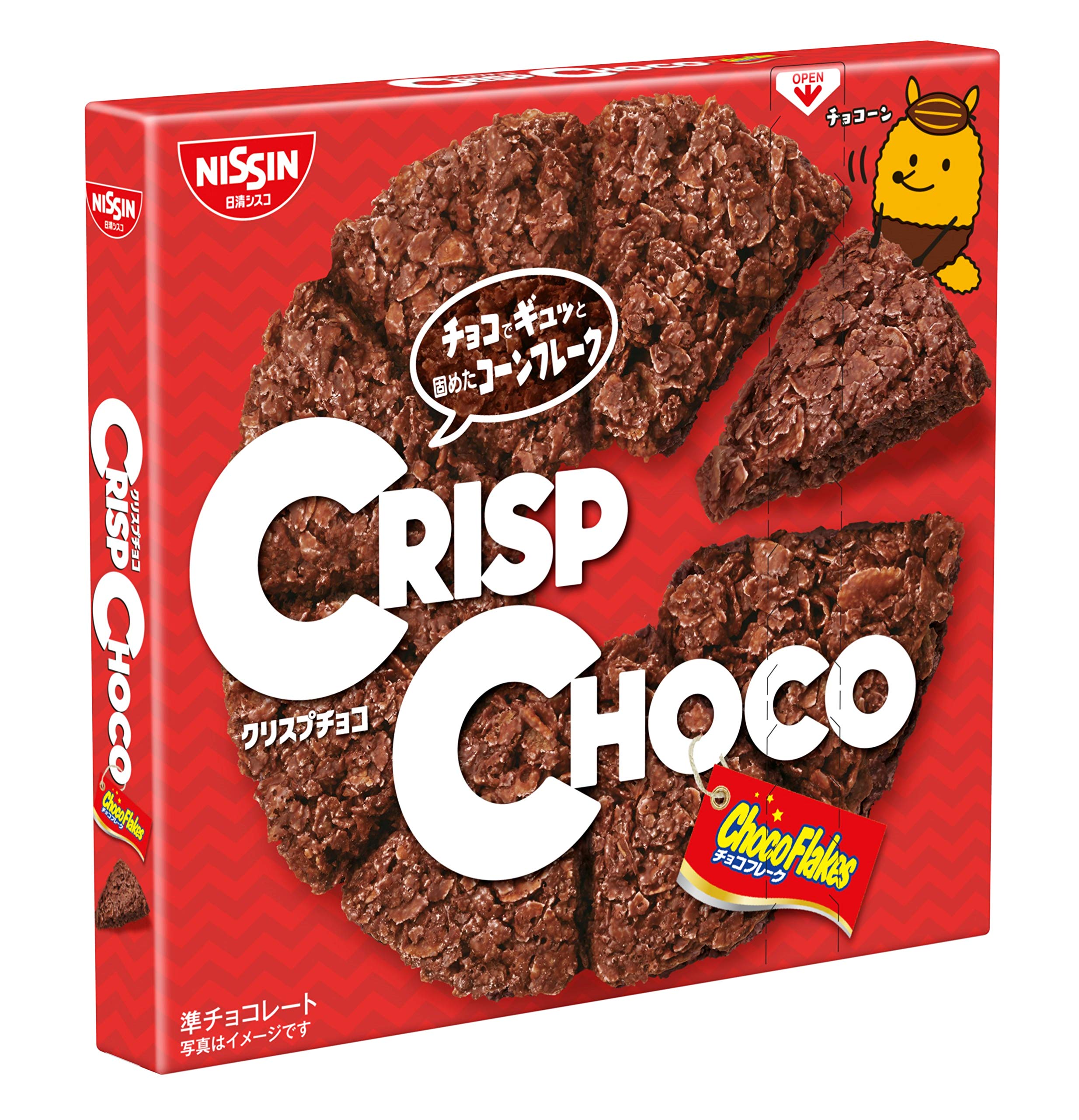Nissin Foods Crisp Choco Chocolate Cornflakes Snack Pack of 3