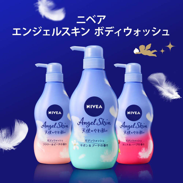 Nivea Angel Skin Body Wash Flower and Peach Scent Refill 360ml