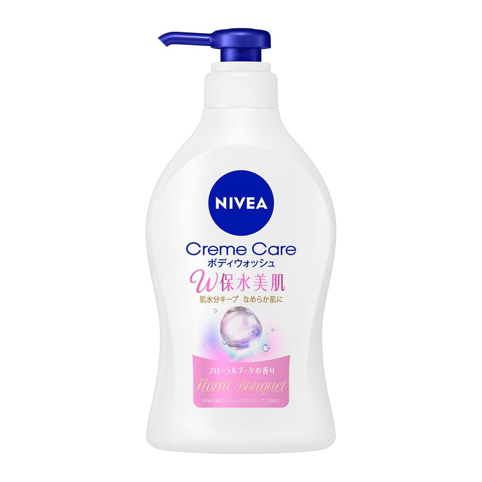 Nivea Cream Care Body Wash Double Moisture Beautiful Skin Floral Bouquet Scent