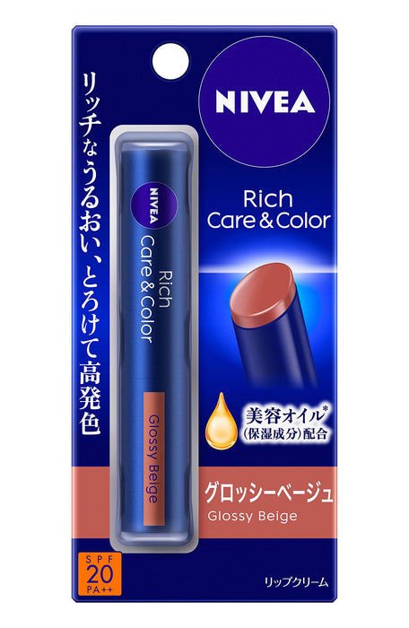 Nivea Rich Care & Color Lip Cream Beige Glossy 2G Unscented