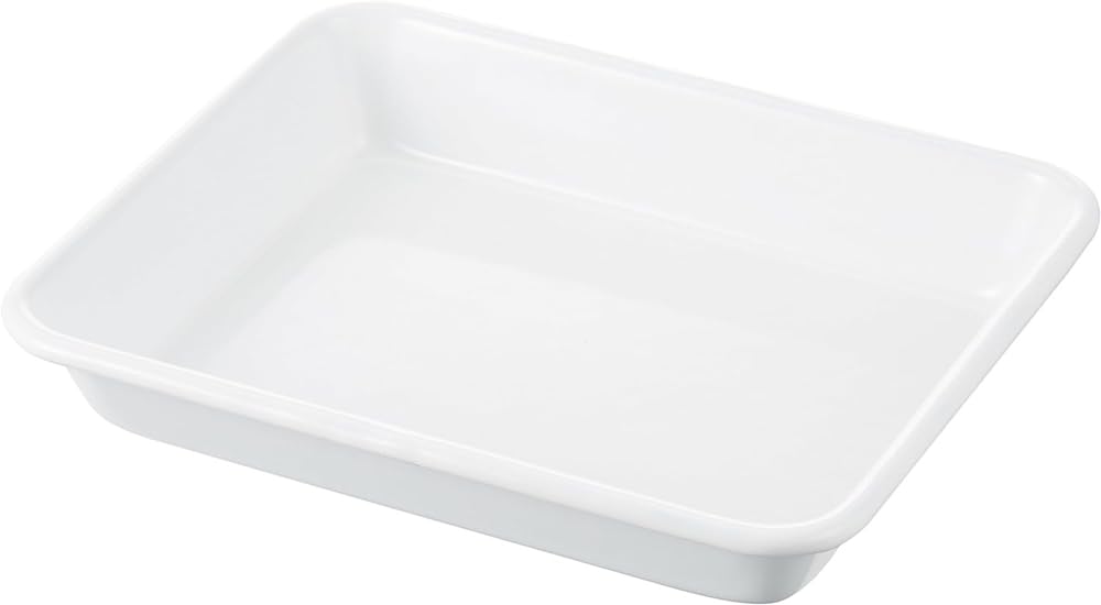 Noda Horo Japan White Enamel Tray Series Durable Enamelware for Kitchen