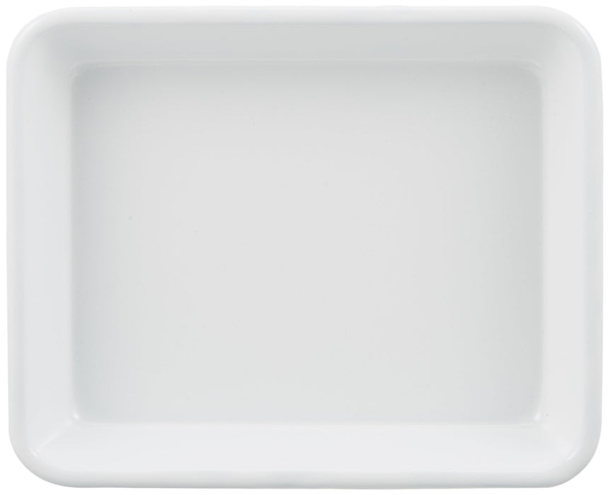 Noda Horo Japan White Enamel Tray Series Durable Enamelware for Kitchen