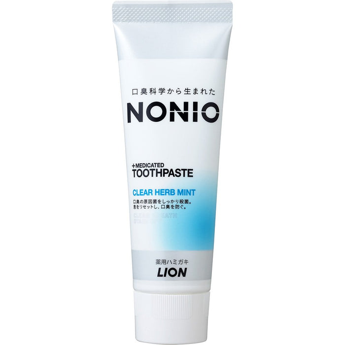 Lion Nonio Toothpaste Clear Herb Mint 130G - Fresh Breath and Cavity Protection