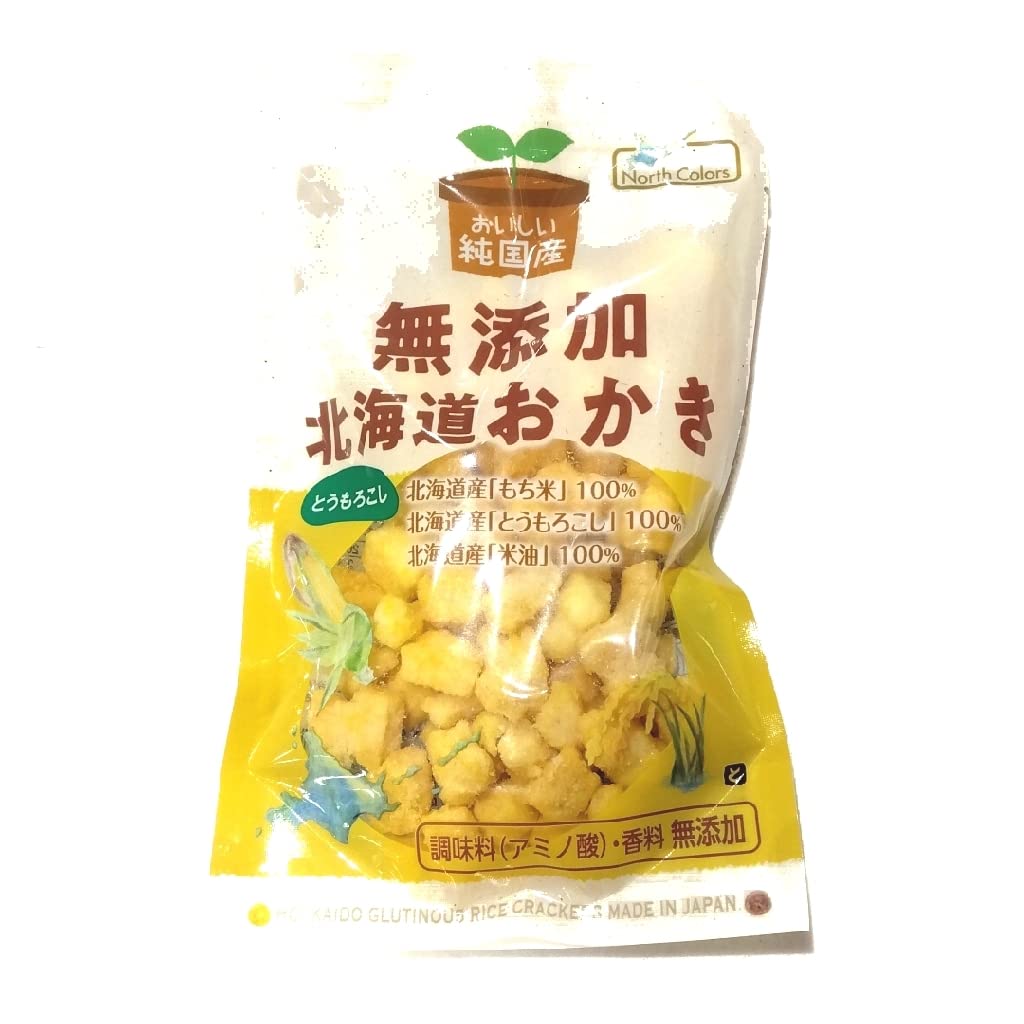 North Colors Additive-Free Hokkaido Okaki Corn Rice Crackers 46G Singl