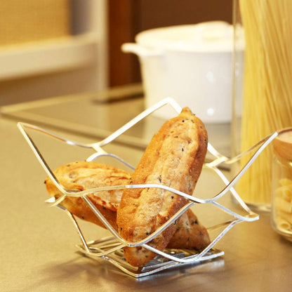 Nousaku Kago Handcrafted Tinware Flexible Square Basket 200x200mm