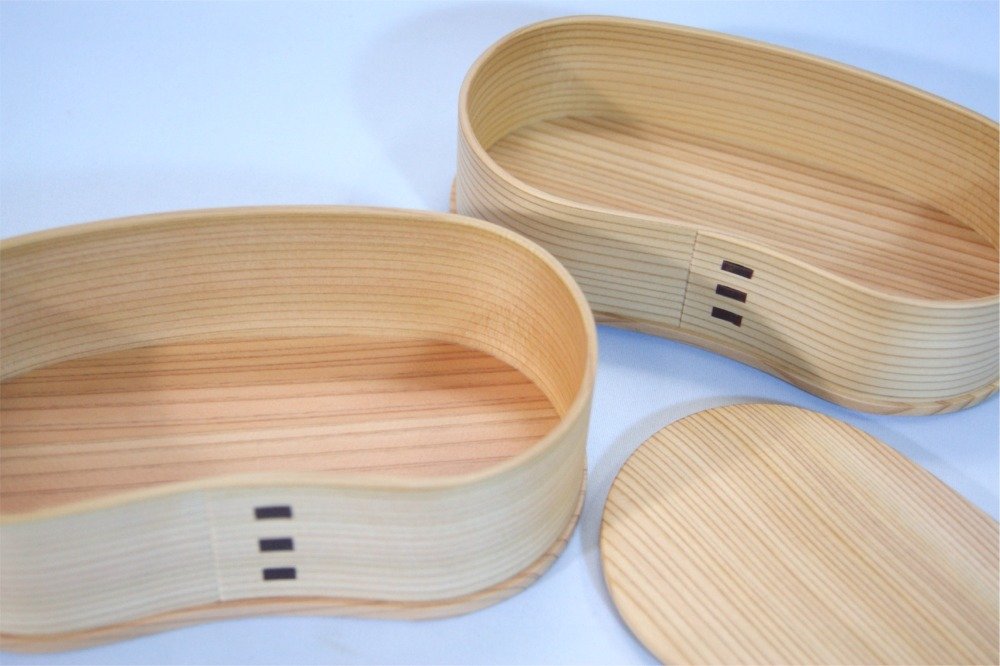 Odate Kougeisha Two-Tier Lunch Box Odate Magewappa Hango Bento